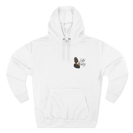 Cozy 'Coffee & Cuddles' Fleece Hoodie — Small Chest Graphic