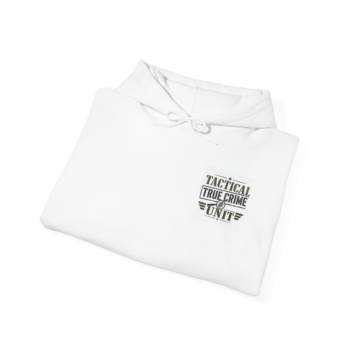 Tactical True Crime Unit Hoodie — True Crime Fan Pullover with Sleeve Graphic
